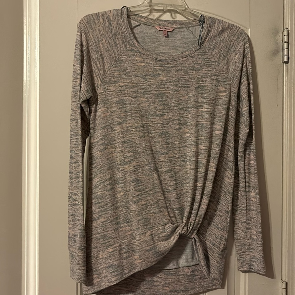 Juicy Couture long sleeve pink blouse